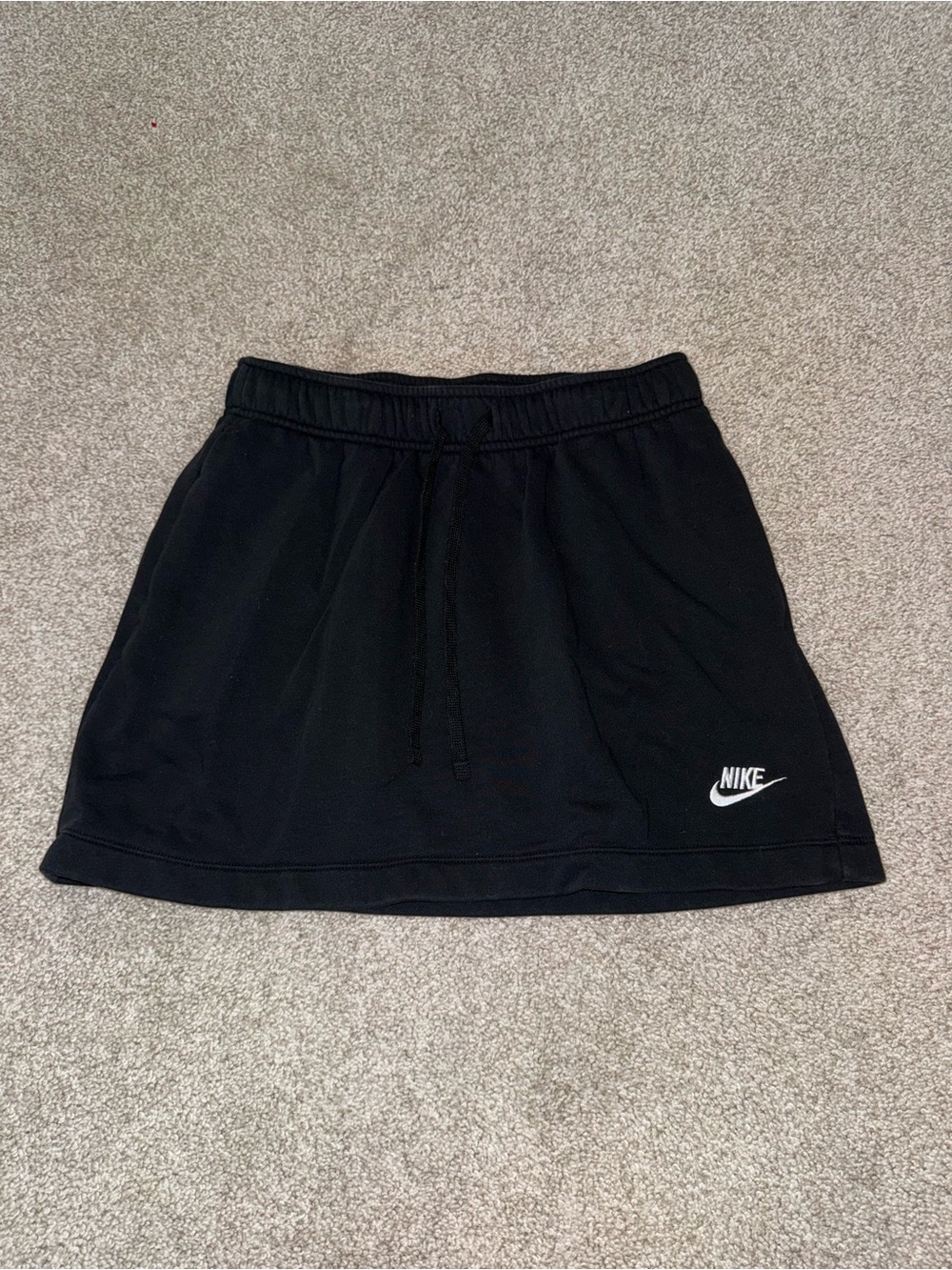 Nike Black Women's Sweat Skirt with White Logo